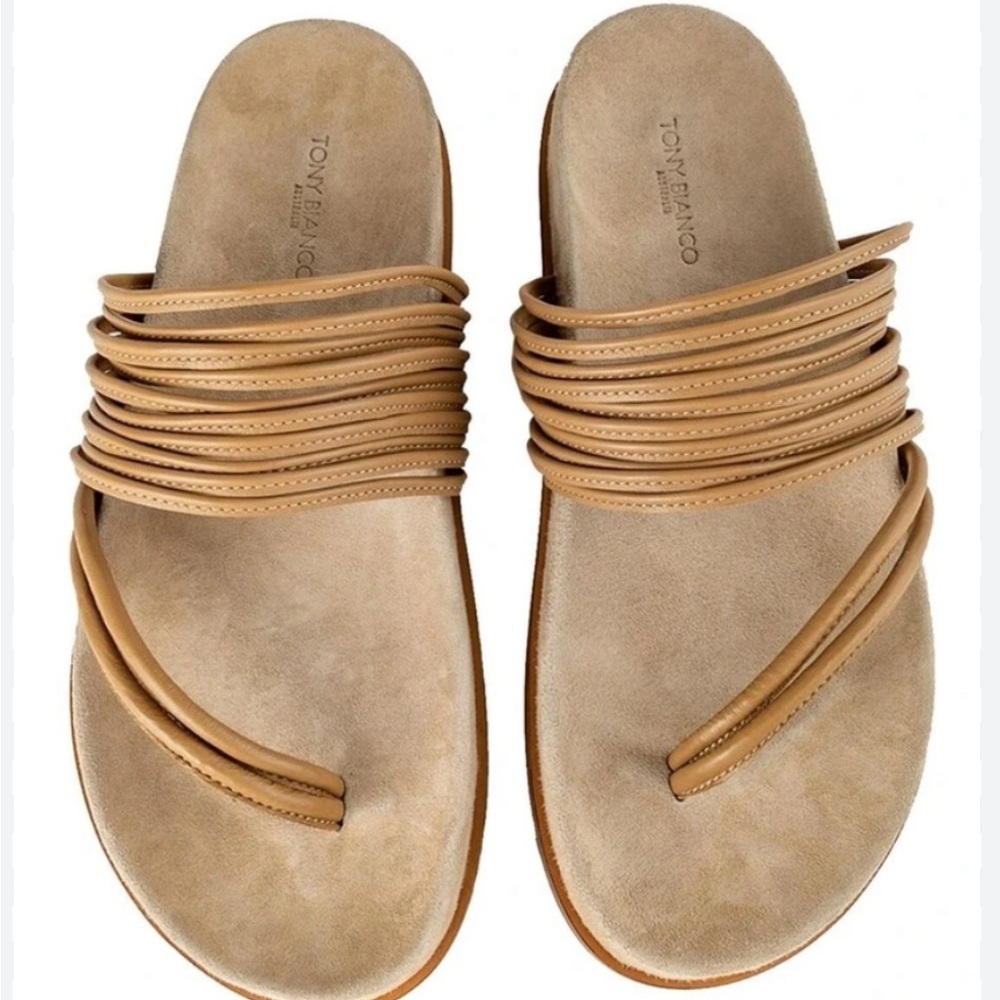 NWT Tony Bianco Beige Strappy Sandals in Size 39